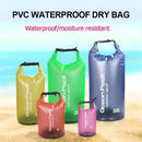 Light Green 5L PVC Waterproof Swimming Bag Bonus with Waterproof Phone Pouch - Roll-Top Floating Dry Gear Bags for Beach, Kayaking & Outdoor Sports