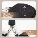 Black Grey Women's Ultralight Fashion Nylon Wristlet Pouch Set - Portable Mini Coin Purse & Key Holder Wallet