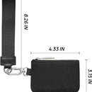 Pink Beige Women's Ultralight Fashion Nylon Wristlet Pouch Set - Portable Mini Coin Purse & Key Holder Wallet
