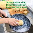 4-Pack Natural Loofah Sponge Scrubber (Oval Compressed Slice: 13x8CM) - Eco-Friendly Dual Use for Kitchen & Body