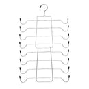 Foldable Vertical Layered Bra and Lingerie Organiser Hanger(8 Tier: 50.5X30.5cm) - Stainless Steel Space Saver for Underwear, Bras, and Tank Tops