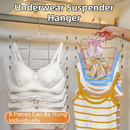 Foldable Vertical Layered Bra and Lingerie Organiser Hanger(8 Tier: 50.5X30.5cm) - Stainless Steel Space Saver for Underwear, Bras, and Tank Tops