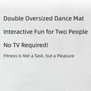 Kids Dual Player Interactive Electronic Dance Mat - Extra Large 105x90cm Anti-Slip Music Game Pad with Two Modes & Three Ways, No TV Required