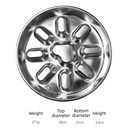 2-Pack Reversible Heavy-Duty 304 Stainless Steel Slow Feeder Bowl(23x23x3.5CM) - Anti-Slip/Tip Pet Dish for Dogs & Cats to Prevent Bloating and Choking