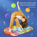 2-Pack Kids Multifunctional Electronic Dance Mat(100x87CM) - Dessert & Pink Ornament Theme Play Mat with Sound Recognition for Early Education and Physical Exercise