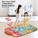 2-Pack Kids Multifunctional Electronic Dance Mat - Undersea World & Space Theme Play Mat with Sound Recognition for Early Education and Physical Exercise
