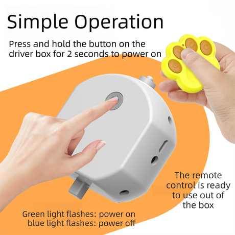 Orange Durable TPU Smart Interactive Electric Pet Toy Ball With Remote - Automatic Normal & Crazy Mode Bouncing Dog & Cat Chew Toy, Remote Activated