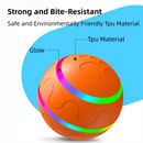 Orange Durable TPU Smart Interactive Electric Pet Toy Ball - Automatic Bouncing Dog & Cat Chew Toy, Shaking Smart Activated