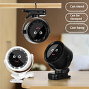 Pink Portable Stroller Fan with LED Display - Bladeless Safety Clip-On Fan for Baby & Desk (4000mAh, 360 degree Rotation)