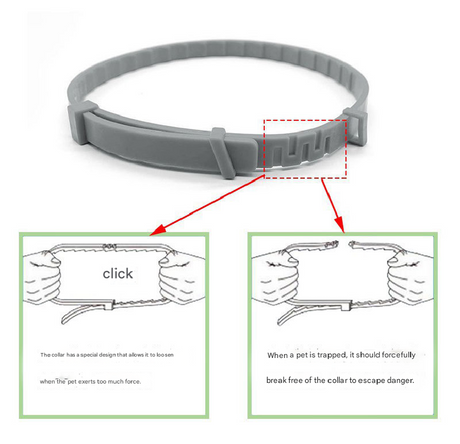 3-Pcs Green 8-Month Flea and Tick Repellent Collar for Dogs and Cats – Waterproof, Adjustable & Safe with Natural Herbal Oils(38cm)