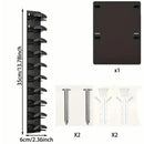 White Hat Organizer for Baseball Caps - Multi-Layer Wall Mounted Cap Rack for Space-Saving Storage