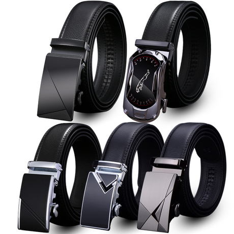 Valentine's Day Gift - Premium Men's Genuine Leather Automatic Buckle Belt - Business & Casual(Style 4)