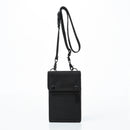 Black Men's & Women's Nylon Crossbody Phone Bag - Multi-purpose Splash-proof Shoulder Pouch for Travel & Daily Use