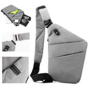 Purple Anti-theft Crossbody Sling Bag for Men & Women - Slim, Lightweight Chest Shoulder Pack for Travel & Daily Commute