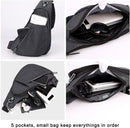 Blue on the right shoulder New Men's Reflective Crossbody Sling Bag - Casual Commuter Shoulder Chest Pack for Daily Essentials