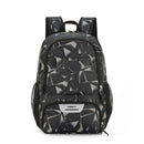 Grey Sports Backpack with Separate Shoe & Ball Compartments - Waterproof Gym Bag for Basketball, Soccer, Travel & Daily Use