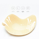 3-PCS Skin color Invisible Silicone Push-Up Bra - Reusable Adhesive Mango Breast Pasties with Breathable Design - Strapless Backless Self-Adhesive Nipple Covers for Women(Cup B)