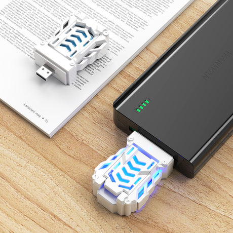Green Portable USB Mosquito Repellent Heater - Electric Mosquito Killer with Blue Light Lure - Smart Thermostatic for Indoor & Outdoor Use - Non-Toxic & Silent