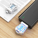 White Portable USB Mosquito Repellent Heater - Electric Mosquito Killer with Blue Light Lure - Smart Thermostatic for Indoor & Outdoor Use - Non-Toxic & Silent