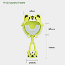 Pink tiger U-Shaped Kids Toothbrush - Food Grade Silicone Manual Toothbrush for 2-12 Year Olds - 360 degree Full Mouth Cleaning Baby Oral Care - Comes with Wall Mount Holder