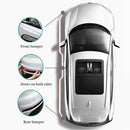 3-PCS Black Universal Car Bumper Protector Strips - Carbon Fiber Look Anti-Scratch Guards (2-Pack)