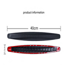 3-PCS Black Universal Car Bumper Protector Strips - Carbon Fiber Look Anti-Scratch Guards (2-Pack)