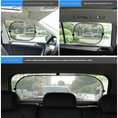 Black Universal Car Window Sun Shade Set - Mesh Fabric UV Protection(One solid rear panel + two angled panels + two solid side panels)