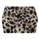 5-PCS Grey leopard print Women's Extra Wide Turban Headband - Elastic Yoga & Sports Hair Wrap