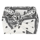 5-PCS Cashew nuts are white Women's Extra Wide Turban Headband - Elastic Yoga & Sports Hair Wrap