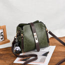 Green Fashion Women's Bucket Bag - Summer Crossbody Shoulder Handbag with Keychain