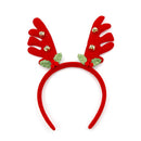 3-PCS Antler bell Festive Christmas Headbands for Adults & Kids - Reindeer Antlers, Santa, Snowman & Christmas Tree Designs