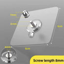 50-PCS Heavy Duty Adhesive Screw Stickers No Drilling Wall Hooks 6x6cm Waterproof Stainless Steel for Kitchen Bathroom Rental Friendly(8mm)