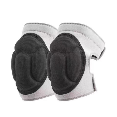 2 Pack Grey Thick EVA Foam Knee Pads Anti-Slip Breathable Sponge Knee Guards for Gardening Flooring Dance Volleyball & Work Impact Protection(Size M)