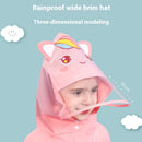 Blue astronaut  Kids Waterproof Raincoat with Expandable Backpack Slot Hooded Rain Jacket for Boys & Girls School & Outdoor(size:XL)