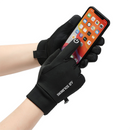Grey Winter Thermal Gloves for Men Outdoor Cycling Driving Waterproof Touch Screen Warm Fleece Lining Anti-Slip(Size:L)