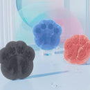 2-PCS Grey cat PAWS Non-Slip TPE Shower Mat with Foot Scrubber and Suction Cups Large Massage Bath Mat for Bathroom 30cm x 30cm