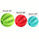 Green TPR Dog Chew Ball Set – 3-Piece Size Combination (Small, Medium, Large) with Food Hiding Design for Teeth Cleaning and Mental Stimulation in Australia