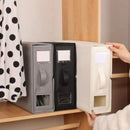 Black Foldable Oxford Fabric Storage Box with Clear Window – Large Capacity Organizer for Bedding, Clothes & More | Collapsible Design with Handle and Labeling Space