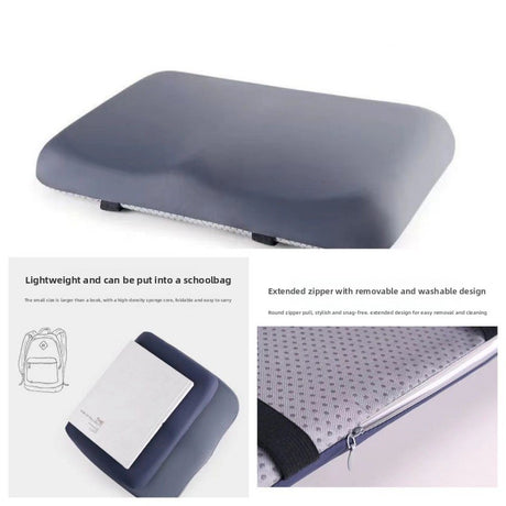 Azurite Ergonomic Memory Foam Student Seat Cushion – 34×24×5cm, Breathable & Anti-Slip Design for Long-Term Sitting Comfort in Classrooms | Ideal for Primary and Secondary School Students