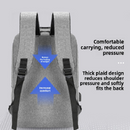 Black 3 Piece Mens Backpack Set with Sling Bag and Pouch USB Charging Port Large Capacity Laptop Daypack Water Resistant Business Travel School Bag