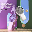 Green 2 Pack Mini Portable Handheld Fan Foldable Desktop Personal Fan USB Rechargeable Pocket Fan with 3 Speeds for Travel Office and Outdoor