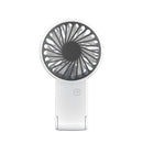 White 2 Pack Mini Portable Handheld Fan Foldable Desktop Personal Fan USB Rechargeable Pocket Fan with 3 Speeds for Travel Office and Outdoor
