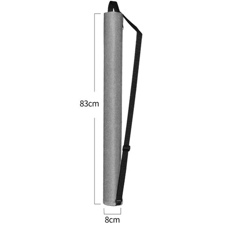 Grey Insulated Golf Beer Cooler Bag Cylindrical Tube Design with PEVA Lining 83cm Portable Crossbody Shoulder Strap for Australian Golf and BBQs