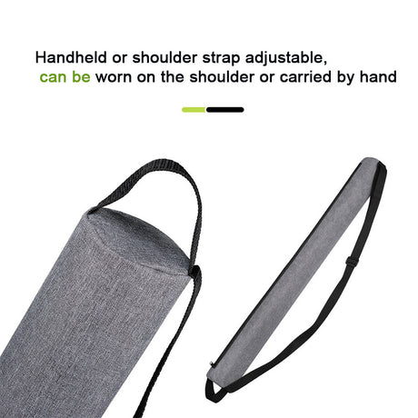 Black Insulated Golf Beer Cooler Bag Cylindrical Tube Design with PEVA Lining 83cm Portable Crossbody Shoulder Strap for Australian Golf and BBQs