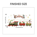 10 PCS Christmas Train with Santa & Snowman PVC Wall Sticker for Australian Shop Windows & Home Decor
