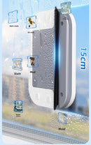 Magnetic Double Sided Window Cleaner for 15-26mm Double Glazed Glass High Rise Safety Wiper Tool White