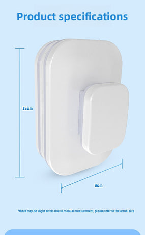 Magnetic Double Sided Window Cleaner for 15-26mm Double Glazed Glass High Rise Safety Wiper Tool White