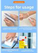 Magnetic Double Sided Window Cleaner for 18-30mm Double Glazed Glass High Rise Safety Wiper Tool White