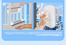 Magnetic Double Sided Window Cleaner for 20-35mm Double Glazed Glass High Rise Safety Wiper Tool White