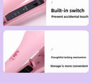 32mm French Style Hair Waver Curler Mermaid Waves Iron V-Shape Barrel Negative Ion Fast Heating Styling Tool Pink AU Plug